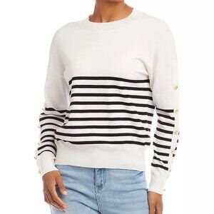Karen Kane Button Detail Striped Sweater – Size L, NWT